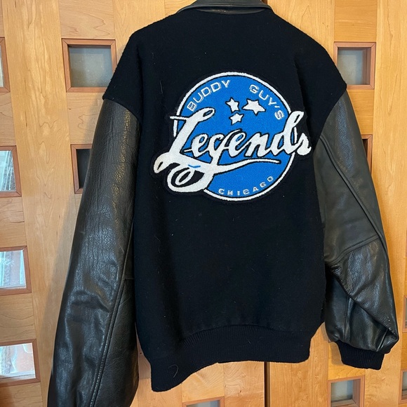 Buddy Guy Legends Wool/Leather Letter Jacket, XL - Picture 1 of 15